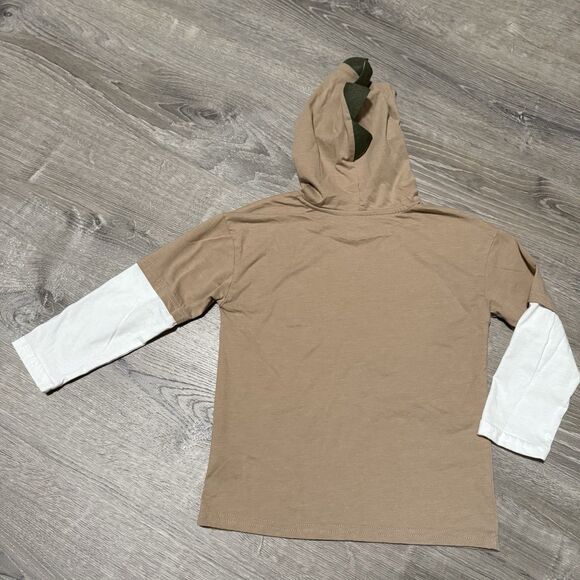 Jurassic Park Boys Hoodie Tee Size 5 Nature’s Giants Must Live Dino Graphic - Picture 2 of 5